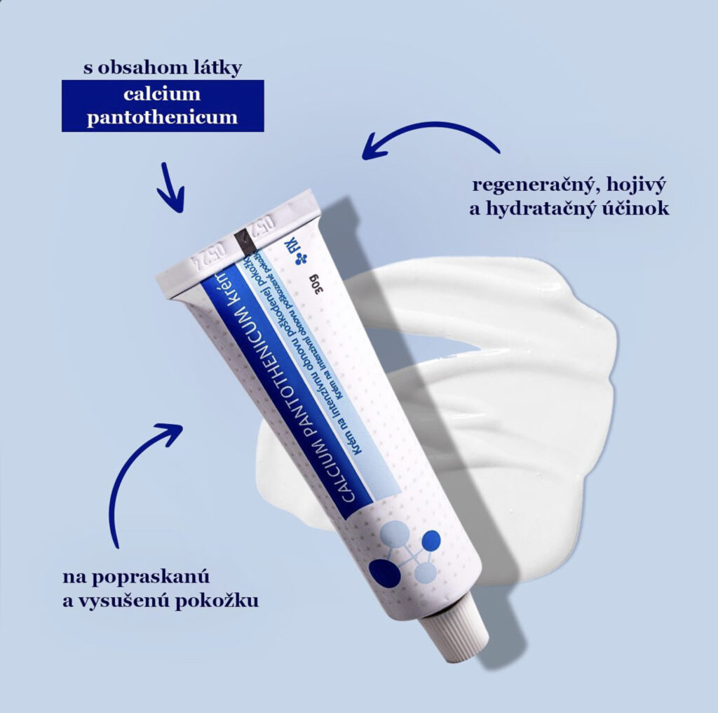 Rigenerazione della pelle dopo una scottatura solare con la crema Calcium Pantothenicum
